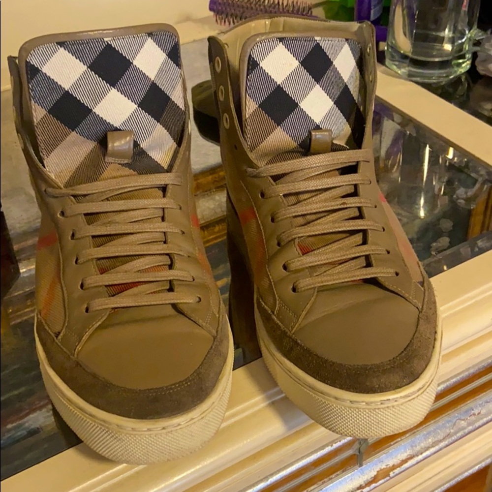 Burberry high top sneakers